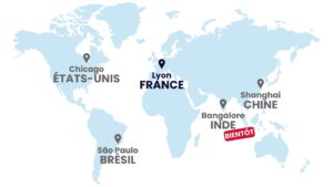 ACNIS BCS AEROMETALS AND ALLOYS sont situés sur 5 continents : USA, Europe, Amérique du sud, asie